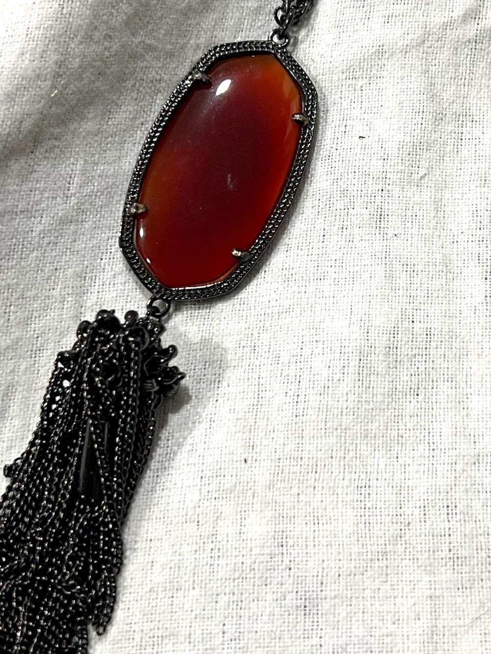 Kendra Scott carnelian agate rayne necklace